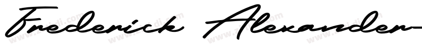 Frederick Alexander字体转换